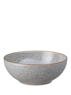 Denby Studio Grey Stoneware Cereal Bowl, 17cm, Grey