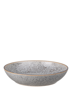 Denby Studio Grey Stoneware Pasta Bowl, 22cm, Grey
