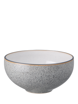 Denby Studio Grey Stoneware Ramen Bowl, 17cm, Grey