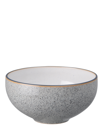 Denby Studio Grey Stoneware Ramen Bowl, 17cm, Grey