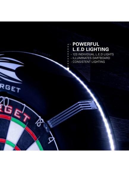 Target Darts Corona Magnetic Dartboard Lighting System, Black - view 2, Black