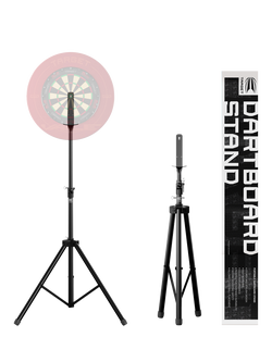 Target Darts Portable Target Dartboard Stand, Black, Black
