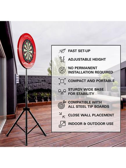 Target Darts Portable Target Dartboard Stand, Black - view 2, Black