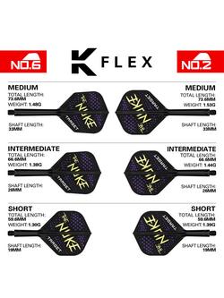 Target Darts Luke Littler K-Flex Flights & Shaft System, No.6, Black - view 2, Black