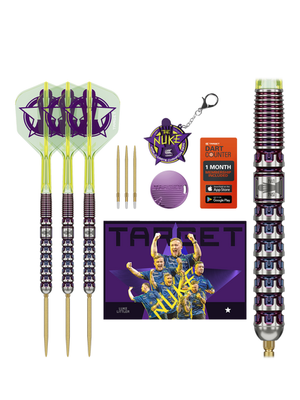 Target Darts Luke Littler 2025 World Champion Edition Darts Set, 23g, Black