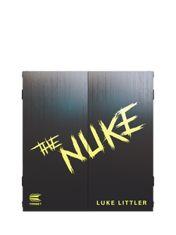 Target Darts Luke Littler Dartboard Cabinet Set, Black, Black