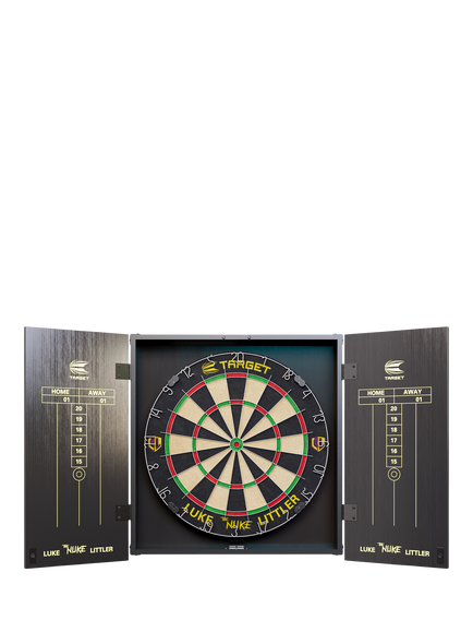 Target Darts Luke Littler Dartboard Cabinet Set, Black - view 2, Black