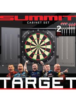 Target Darts Summit Cabinet & Dartboard Set, Black - view 2, Black