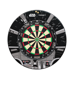 Target Darts Star WarsTarget TOR Dartboard & Millennium Falcon Surround Bundle, Black, Black