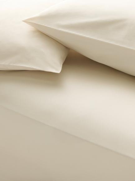 John Lewis Cool & Silky Egyptian Cotton Sateen 800 Thread Count Flat Sheet, Emperor, Cream, Cream