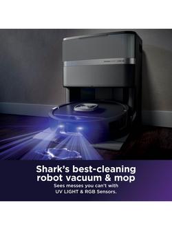 Shark PowerDetect UV Reveal RV3000XEUK 2-in-1 Robot Vacuum Cleaner, Black - view 2, Black
