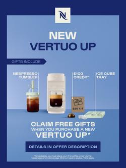 Vertuo Up Pod Coffee Machine by De'longhi - view 2, White