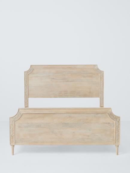 John Lewis Hidcote Bed Frame, FSC-Certified (Mango Wood) Double, Light Stain - view 2, Light Stain Mango