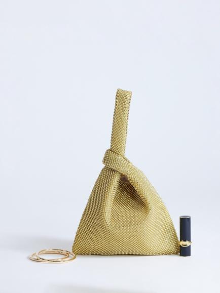 Topshop Gwyn Embellished Bag, Gold - view 2, Gold