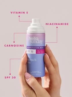 Hello Sunday The Retouch One Reapplication Mist SPF 30, 75ml - view 2, Clear