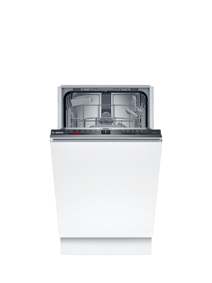 Bosch Series 2 SPV2HKX02G Integrated Slimline Dishwasher with Extra Dry, Silver, Silver