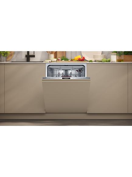 Neff N70 S197ZCX08G Fully Integrated Dishwasher with Zeolith, Silver - view 2, Silver