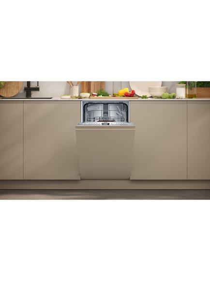 Neff N50 S875HKX32G Integrated Slimline Dishwasher, Silver - view 2, Silver