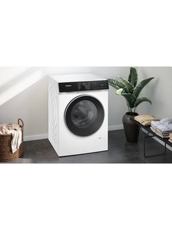 Siemens IQ500 WG56H2A9GB Freestanding Washing Machine, 10kg Load, 1600rpm Spin, White - view 2, White