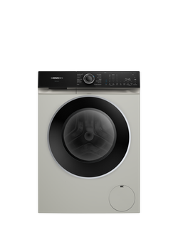 Siemens IQ500 i-Dos WG56H2AXGB Freestanding Washing Machine, 10kg Load, 1600rpm Spin, Silver, Silver