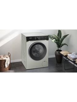 Siemens IQ500 i-Dos WG56H2AXGB Freestanding Washing Machine, 10kg Load, 1600rpm Spin, Silver - view 2, Silver