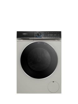 Siemens IQ700 i-Dos WG66B2AXGB Freestanding Washing Machine, 11kg Load, 1600rpm Spin, Silver, Silver