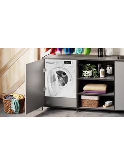 Bosch WKD28260GB Integrated Washer Dryer, 8kg/5kg Load, 1400rpm Spin, White - view 2, White