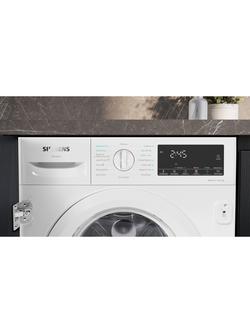 Siemens IQ500 WK14D490GB Integrated Washer Dryer, 8kg/5kg Load, 1400rpm Spin, White - view 2, White