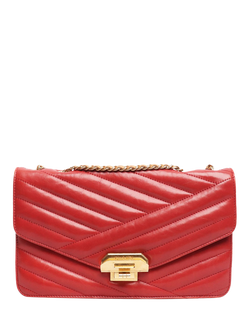 Pre-loved CHANEL 2011 Gabrielle Quilted Leather Shoulder Bag, Red, Red