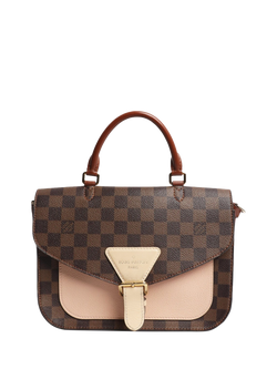 Pre-loved Louis Vuitton 2019 Damier Ebene Beaumarchais Satchel Bag, Brown, Brown