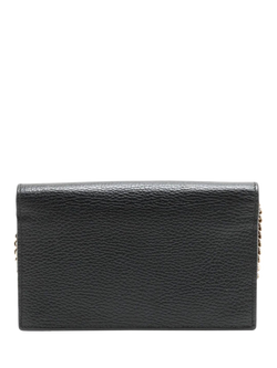 Pre-loved GUCCI Interlocking G Leather Chain Wallet, Black - view 2, Black