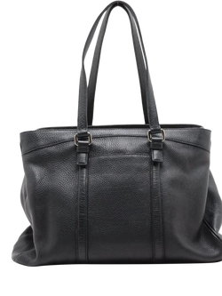 Pre-loved Prada Leather Tote Bag, Black - view 2, Black
