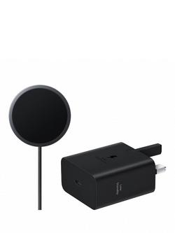 Samsung Magnetic Wireless Qi2 Charger Pad, 25W, with Charger, 45W, Dark Grey, Dark Grey