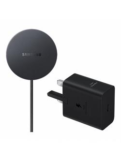 Samsung Magnetic Wireless Qi2 Charger Pad, 25W, with Charger, 45W, Dark Grey - view 2, Dark Grey