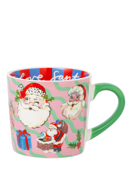 Eleanor Bowmer I Love Santa Bone China Mug, 300ml, Multi, Multi Multi