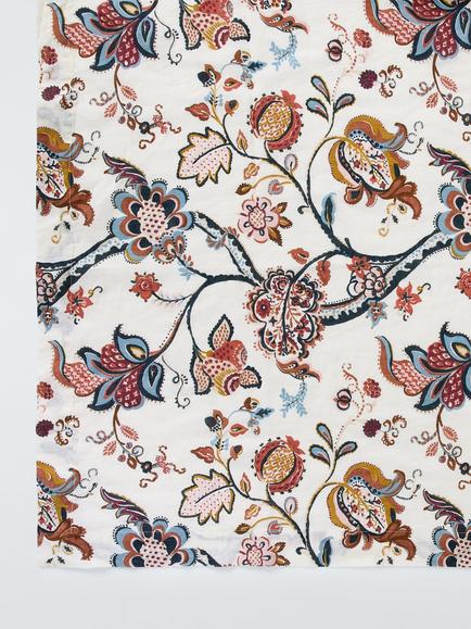 John Lewis Amira Rectangular Cotton Linen Tablecloth, Multi - view 2, Multi