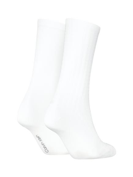 Calvin Klein Structure Crew Socks, Pack of 2, White - view 2, White