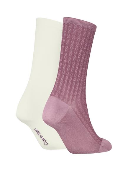 Calvin Klein Structure Crew Socks, Pack of 2, Vintage Plum - view 2, Vintage Plum