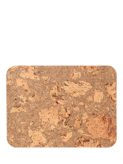 LIGA Cork Rectangular Placemats, Set of 4, Natural, Natural