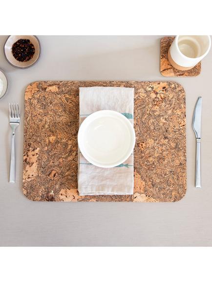 LIGA Cork Rectangular Placemats, Set of 4, Natural - view 2, Natural