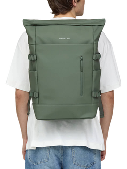 Kapten & Son Helsinki Pro 23L Backpack, Dusty Green - view 2, Green