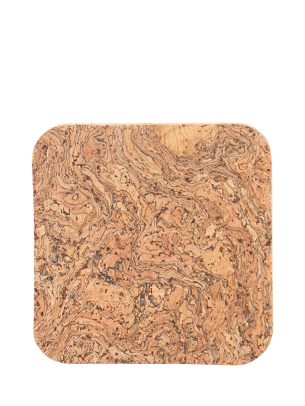 LIGA Cork Square Coasters, Set of 4, Natural, Natural