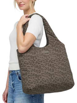 Kapten & Son Skara Cloud Shopper Bag, Leo Brown - view 2, Leopard Brown