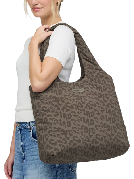 Kapten & Son Skara Cloud Shopper Bag - view 2, Leopard Brown
