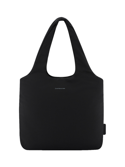 Kapten & Son Skara Cloud Shopper Bag, All Black