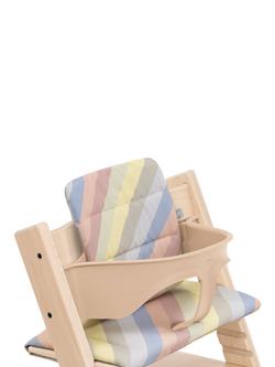 Stokke Tripp Trapp Cushion, Pastel Stripes - view 2, Pastel Stripes
