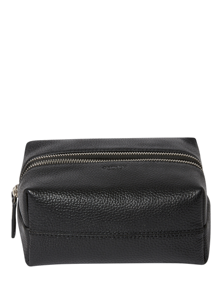 OSPREY LONDON Double Zip Small Wash Bag, Black, Black