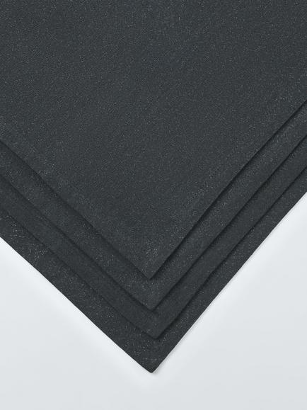 John Lewis Cotton Blend Metallic Napkins, Set of 4, Black - view 2, Black Lurex