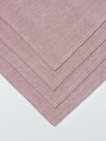 John Lewis Semi Plain Cotton Napkins, Set of 4, Burnt Umber - view 2, Burnt Umber