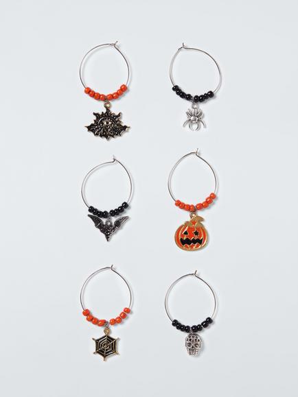 John Lewis Halloween Wine Glass Charms, Set of 6, Multi